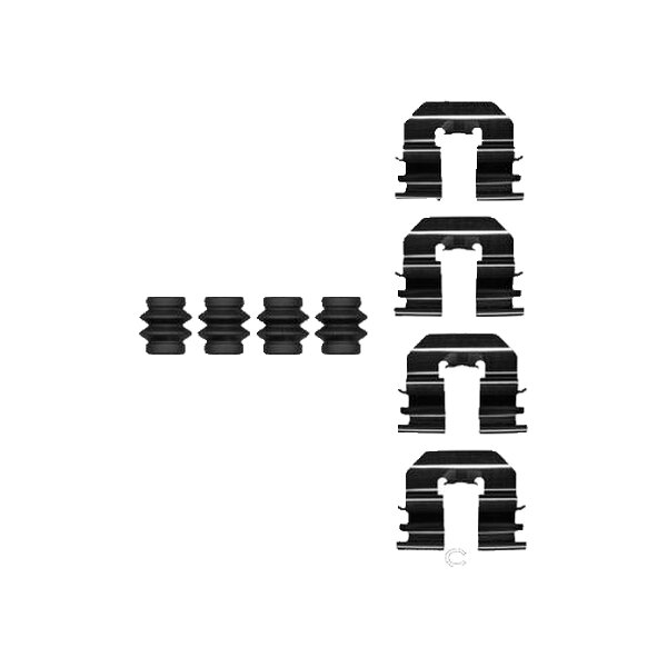 Accessory Kit Disc Brake Pads TRISCAN IAM-Expertise for e.g. HYUNDAI i20