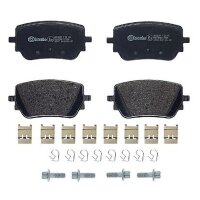 Brake pad set disc brake 17 mm BREMBO for MERCEDES-BENZ...