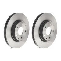 2 brake discs ventilated Ø 295 mm 25 mm coated...