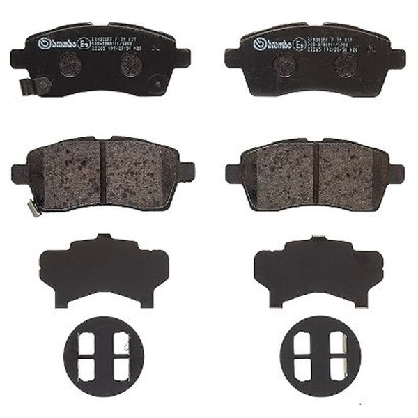 Brake pad set disc brake 15 mm BREMBO suitable for SUZUKI IGNIS