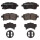 Brake pad set disc brake 15 mm BREMBO suitable for SUZUKI IGNIS