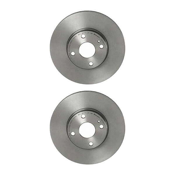 2 brake discs ventilated Ø 258 mm 22 mm coated BREMBO for e.g. MAZDA 2