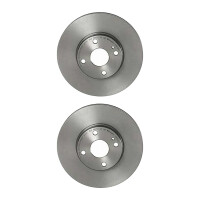 2 brake discs ventilated Ø 258 mm 22 mm coated...