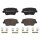 Brake pad set disc brake 16 mm BREMBO suitable for e.g. HYUNDAI i30