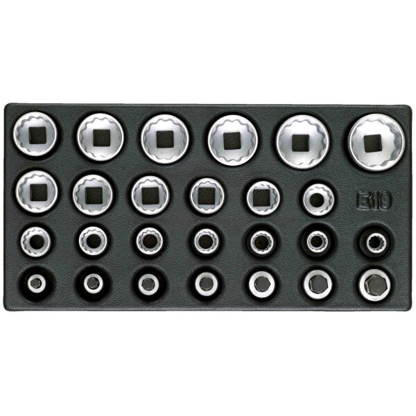 Satz Steckschlüsseleinsätze 1/2, UD-Profil, in 1/3 ES-Modul GEDORE 1500 ES-D 19