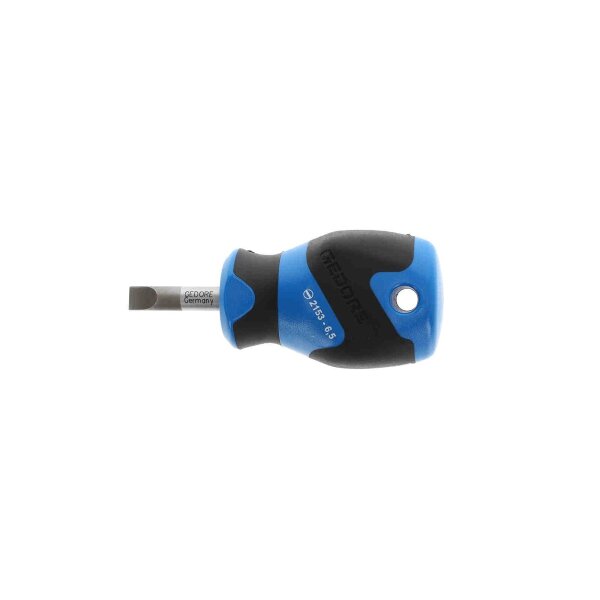 Screwdriver, short form, slotted 6.5 mm GEDORE 2153 6.5