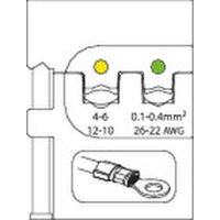 Modul-Einsatz für isolierte Kabelschuhe 0,1-0,4/4-6...