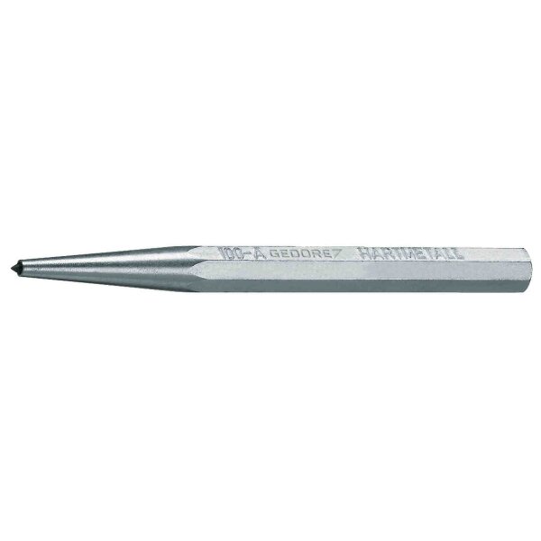 Centre punch with carbide tip 130x12x4 mm GEDORE 100 A-12