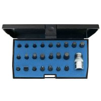 Screwdriver bit set 1/4\, 24 pieces GEDORE BLUE