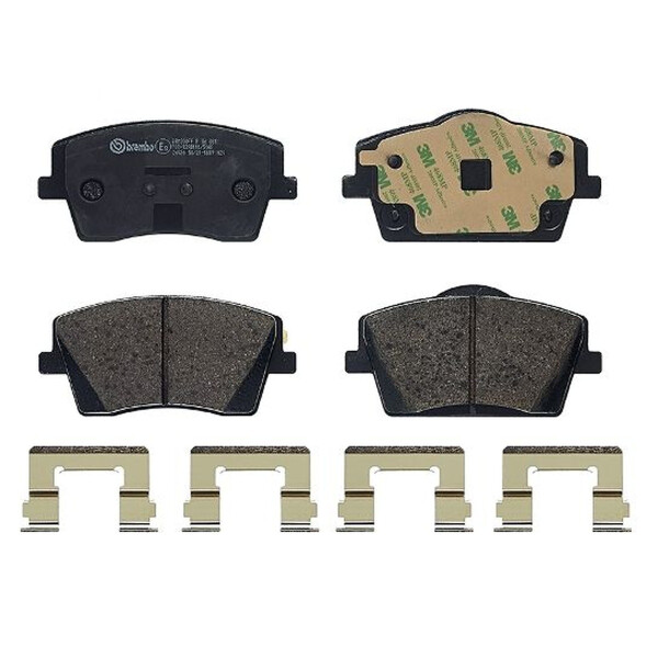 Brake pad set disc brake 19 mm BREMBO suitable for e.g. VOLVO XC40