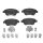 Brake pad set disc brake 18 mm BREMBO suitable for e.g. FIAT DOBLO