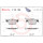 Brake pad set disc brake 16 mm BREMBO for e.g. ALFA ROMEO GIULIA
