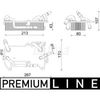 Ölkühler Automatikgetriebe 100mm MAHLE für...