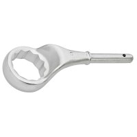 Zugringschlüssel, gekröpft, 12-kant, 90mm...