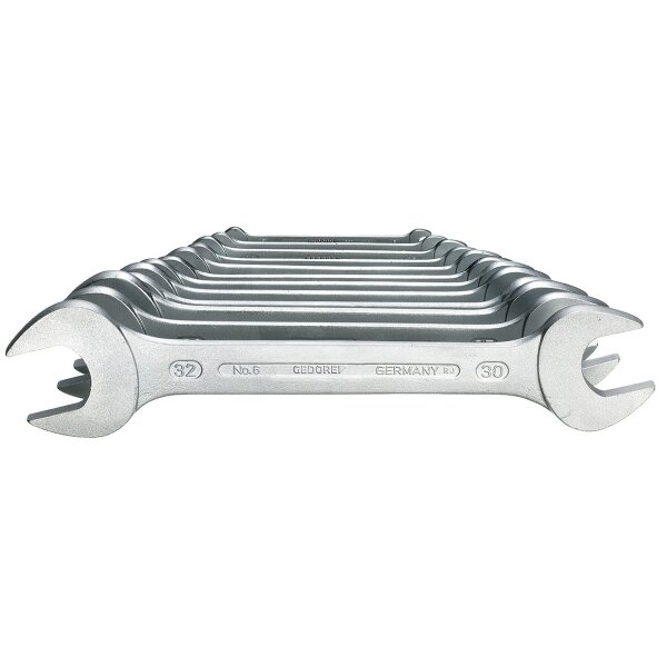 Double Fork WrenchSet 12-piece chrome plated GEDORE Professional Tool Expertise