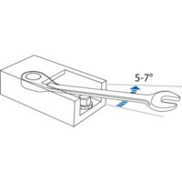 Ratchet Ring Wrench 160 mm 7 degrees GEDORE Professional Tool Expertise