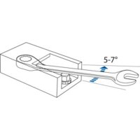 Ratchet Ring Wrench 212 mm 6 degrees GEDORE Professional Tool Expertise