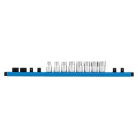 Socket wrench sockets 1/2 on socket strip, 9-piece GEDORE...
