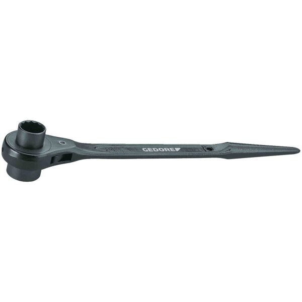 Steel construction ratchet, double hexagon 19x24 mm GEDORE 29 19X24
