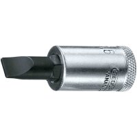 Screwdriver bit 3/8 slotted 12x2mm GEDORE IS 30 12X2