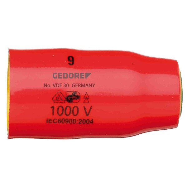 VDE socket wrench insert 3/8 hexagon 10 mm GEDORE VDE 30 10