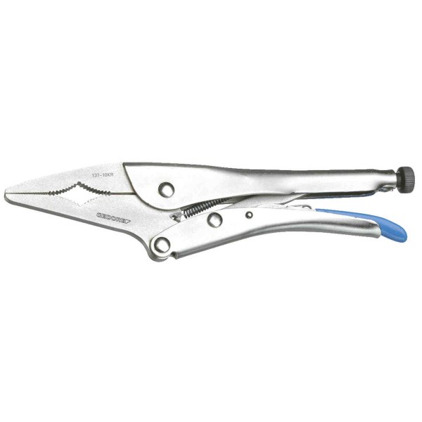 Grip pliers, long jaws 10\ GEDORE BLUE