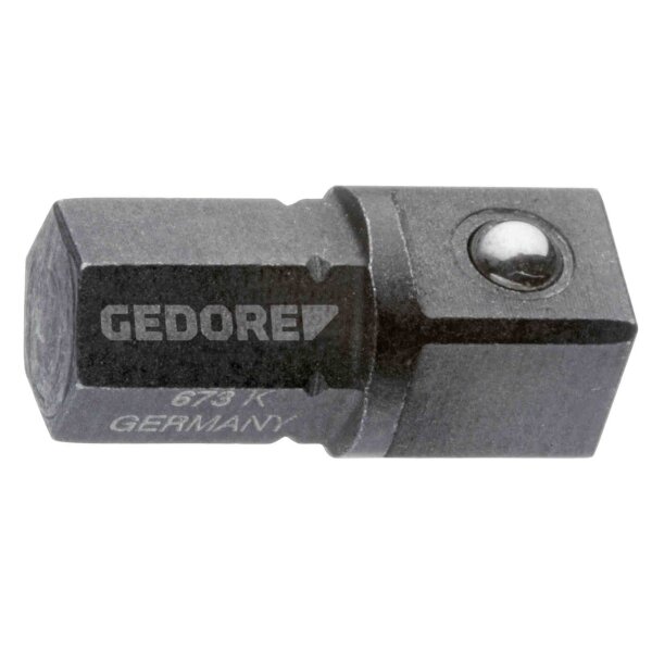 Short socket holder 1/4 hexagonal - 1/4 square GEDORE 673 K