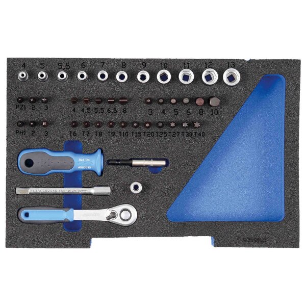 Steckschlüssel-Satz 1/4 in 1/2 L-BOXX 136 Modul GEDORE 1100 CT1-20