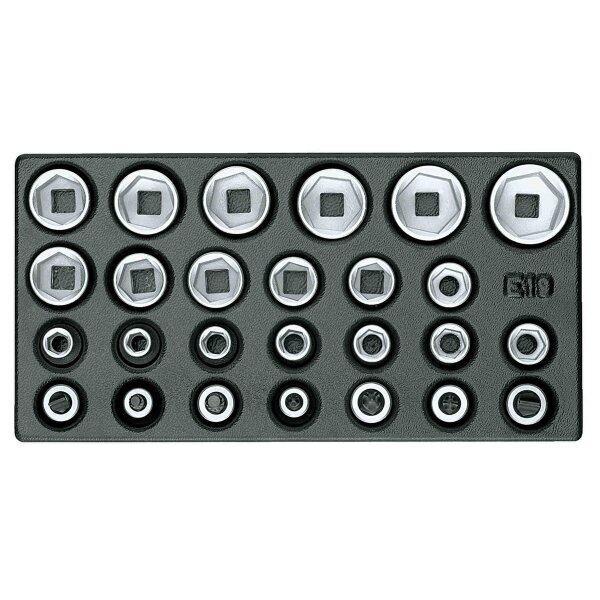 Satz Steckschlüsseleinsätze 1/2 in 1/3 ES-Modul GEDORE 1500 ES-19 IS