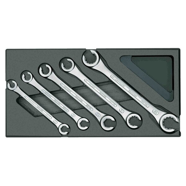 Double ring spanner set, open in 1/3 ES module GEDORE 1500 ES-400