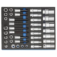 Socket Wrench Set Foam 40-piece GEDORE Professional Tool...