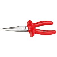 VDE flat round-nose pliers with dip insulation 160 mm...