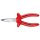 VDE flat round nose pliers with dip insulation 160 mm GEDORE VDE 8132 AB-160