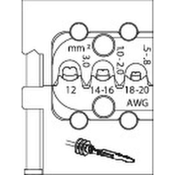 Modul-Einsatz für Lamellenkontakt GEDORE 8140-20