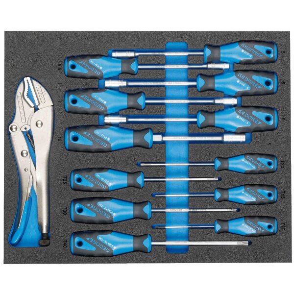 Werkzeugsortiment in 2/4 Check-Tool-Modul GEDORE TS CT2-2133-2163TX