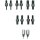 Thread adapter set for 1- and 2-hole applications, M10 GEDORE 1.81/10
