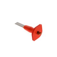 Schlitzmeißel flachoval, mit Handschutz 240x26x7mm...