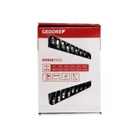 Double Fork WrenchSet 12-piece chrome plated GEDORE Professional Tool Expertise