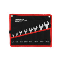 Double Fork WrenchSet 8-piece chrome plated GEDORE Professional Tool Expertise