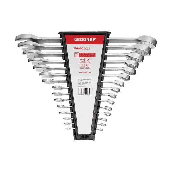 Ring-/Gabelschlüsselsatz Vanadium Stahl verchromt GEDORE Profi-Werkzeuge