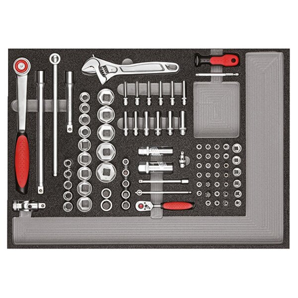 Tool Set in Tool Module Foam GEDORE Professional Tool Expertise
