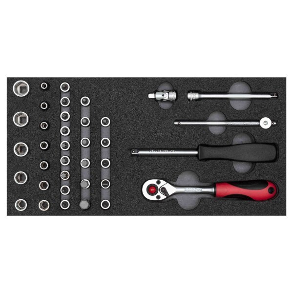 Steckschlüssel-Satz 1/4 2/6 CT-Modul 37-teilig GEDORE R22150006