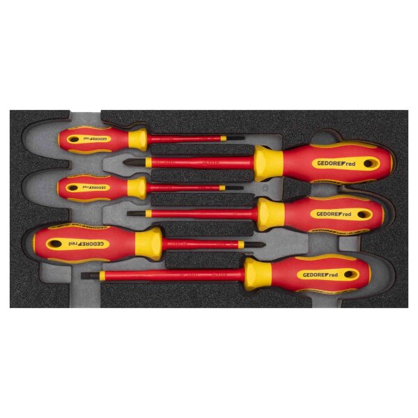 VDE-Schraubendreher-Satz 2/6 CT-Modul 6-teilig GEDORE R22150016