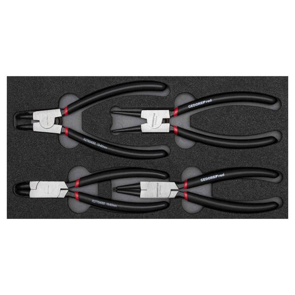 Sicherungsringzangensatz 2/6 CT-Modul 4-teilig GEDORE R22150017