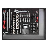 Steckschlüssel-Satz 1/4+1/2 CT-Modul 84-teilig...