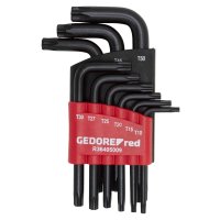 Angled screwdriver set TX T10-50 9-piece GEDORE RED