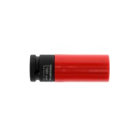 Impact wrench socket 1/2 21 mm with protective sleeve...