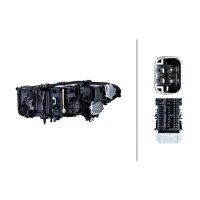 Hauptscheinwerfer rechts Hybrid LED HELLA für BMW 5...