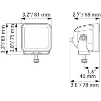 Headlight 24 V LED HELLA universally applicable for various vehicles