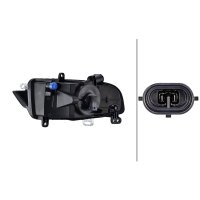 Nebelscheinwerfer rechts FF HELLA für AUDI A1 Sportback (8XA/ 8XF)